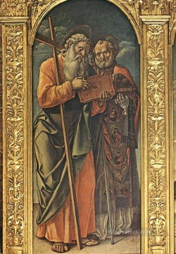  Nicholas Painting - Sts Andrew And Nicholas Of Bari Bartolomeo Vivarini